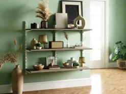 Metall-Winkelträger 1-reihig 40 cm Weiß