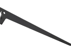 Metall-Winkelträger 1-reihig 30 cm Schwarz