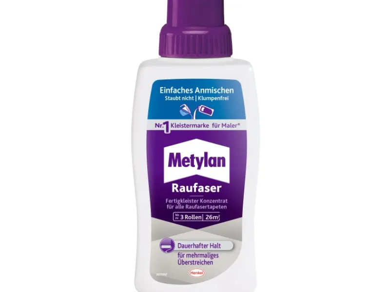 Metylan Fertigkleister Konzentrat Raufaser 500 g Flasche Transparent