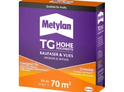 Metylan Raufaser & Vlies Granulat TG Hohe Reichweite 500 g Paket Transparent