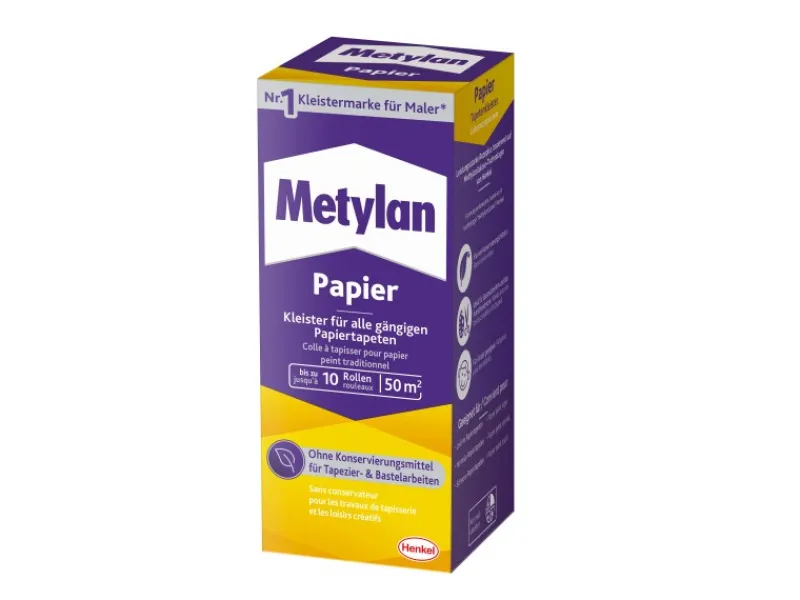 Metylan Tapetenkleister Papier 125 g Paket Transparent
