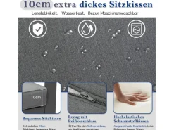 MeXo Aluminium Dining Lounge Outdoor mit Esstisch für 5 Personen