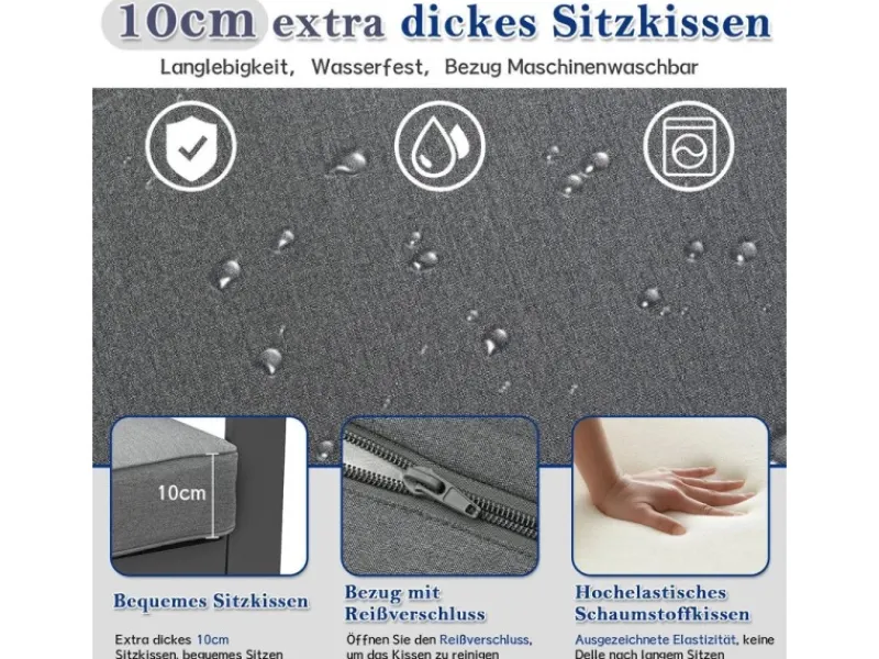 MeXo Aluminium Dining Lounge Outdoor mit Esstisch für 5 Personen