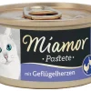 Miamor Pastete Geflügelherzen 85 g