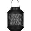 Mica Decorations Borneo Laterne 23 x Ø 16 cm Metall-Schwarz