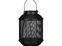 Mica Decorations Borneo Laterne 23 x Ø 16 cm Metall-Schwarz