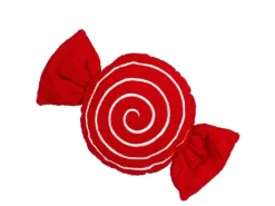 Clearance MICA Decorations Kissen Süßigkeiten 54 cm x 10 cm x 31 cm Rot