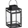 Mica Decorations Laterne Storm L 13,5 cm x B 13 cm x H 23 cm Schwarz