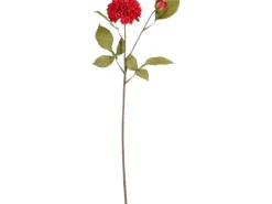 Mica Decorations Zweig Dahlie 62 cm Rot