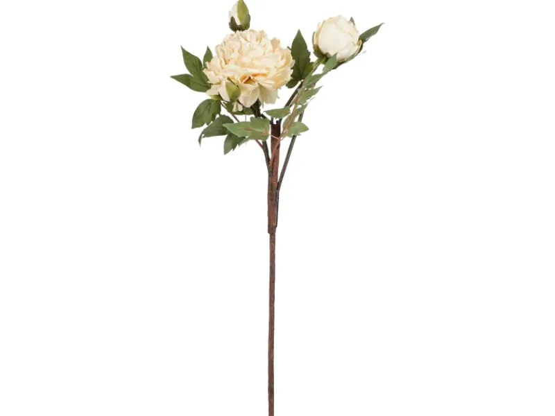 Online Mica Decorations Zweig Peonie 65 cm Gelb