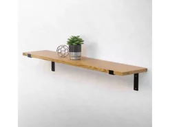 Discount ML-Design 2 Stück Regalhalterung 25x4x14,5 cm Metall 10 Zoll L-Form Schwarz