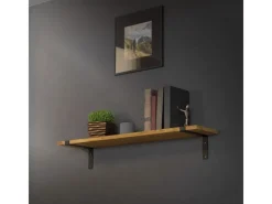 Discount ML-Design 2 Stück Regalhalterung 25x4x14,5 cm Metall 10 Zoll L-Form Schwarz