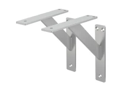 ML-Design 2 Stück Regalhalterung 180x180 mm Aluminium Schwebende