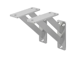 ML-Design 2 Stück Regalhalterung 12x12cm Aluminium Schwebende Regalwinkel Silber