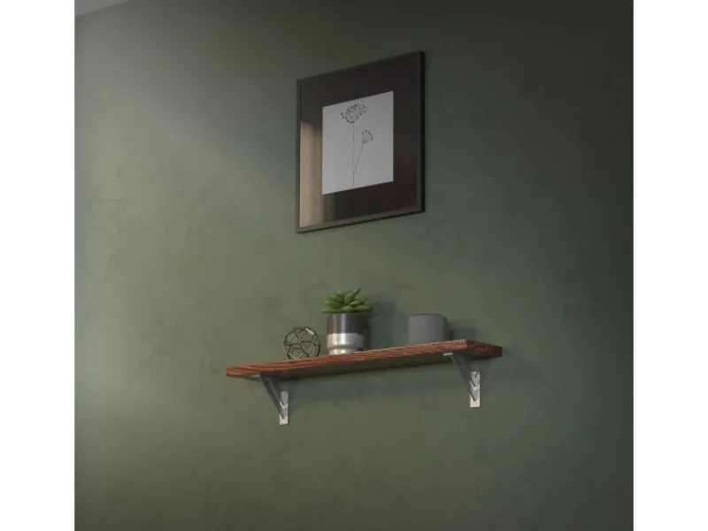 ML-Design 2 Stück Regalhalterung 12x12cm Aluminium Schwebende Regalwinkel Silber