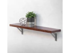 ML-Design 2 Stück Regalhalterung 12x12cm Aluminium Schwebende Regalwinkel Silber