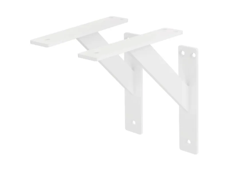 ML-Design 2 Stück Regalhalterung 180x180mm Aluminium Schwebende Regalwinkel