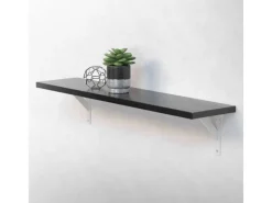 ML-Design 2 Stück Regalhalterung 180x180mm Aluminium Schwebende Regalwinkel