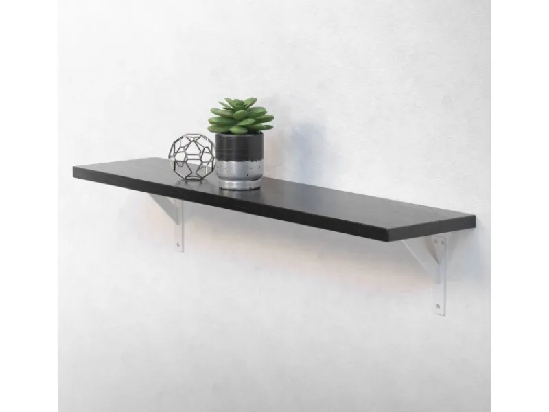 ML-Design 2 Stück Regalhalterung 180x180mm Aluminium Schwebende Regalwinkel