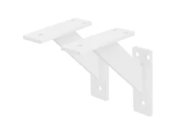 Clearance ML-Design 2 Stück Regalhalterung 120x120mm Aluminium Schwebende Regalwinkel Weiß