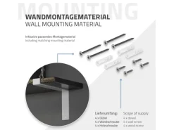 Discount ML-Design 4 Stück Regalhalterung 25x4x14,5 cm Weiß aus Metall 10 Zoll L-Form