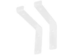 ML-Design 2 Stück Regalhalterung 25x4x14,5 cm aus Metall 10 Zoll L-Form