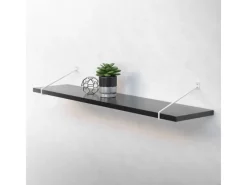 Discount ML-Design 2 Stück Regalhalterung 265 mm aus Stahl Haarnadel Regalwinkel Weiß