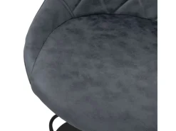 Hot ML-Design Barhocker 2Er Set Kunstleder Anthrazit mit Rückenlehne und Fußstütze