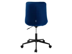 ML-Design Bürostuhl Blau Sitzfläche aus Samt Metallgestell Drehstuhl