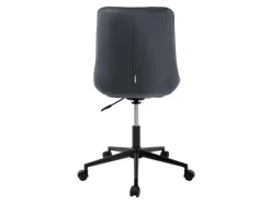 ML-Design Bürostuhl Grau Sitzfläche aus Samt Metallgestell Drehstuhl