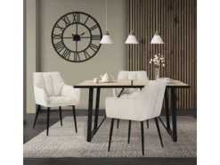 ML-Design Esstisch 140x70x75 cm Eiche Optik Rechteckiger für 6 Personen