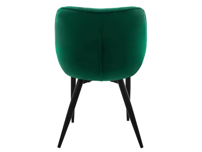 ML-Design Esszimmerstühle 4Er Set Dunkelgrün Küchenstuhl mit Dickem Samtstoff
