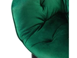 ML-Design Esszimmerstühle 2er Set Dunkelgrün aus Dickem Samtstoff