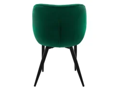 ML-Design Esszimmerstühle 2er Set Dunkelgrün aus Dickem Samtstoff