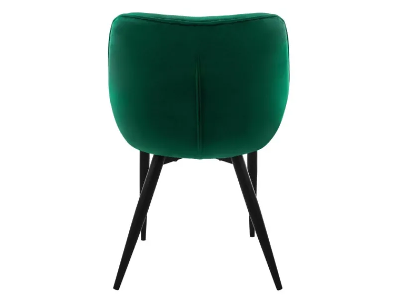 Outlet ML-Design Esszimmerstühle 6Er Set Dunkelgrün Küchenstuhl mit Dickem Samtstoff