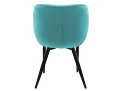 ML-Design Esszimmerstühle 4Er Set Petrol Küchenstuhl mit Dickem Samtstoff