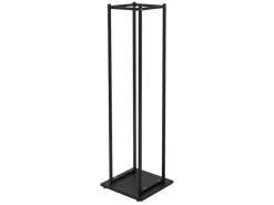 ML-Design Kaminholzregal 33 x 115 x 33 cm Rechteckig Schwarz Metall Innen/Außen