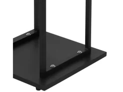 ML-Design Kaminholzregal 33 x 115 x 33 cm Rechteckig Schwarz Metall Innen/Außen