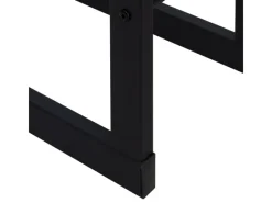 ML-Design Kaminholzregal 40x100x25cm Rechteckig Schwarz aus Metall Innen/Außen