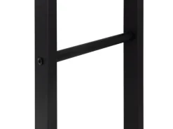 ML-Design Kaminholzregal 40x100x25cm Rechteckig Schwarz aus Metall Innen/Außen