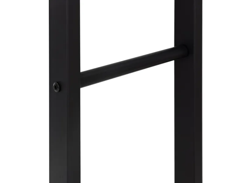 ML-Design Kaminholzregal 40x100x25cm Rechteckig Schwarz aus Metall Innen/Außen