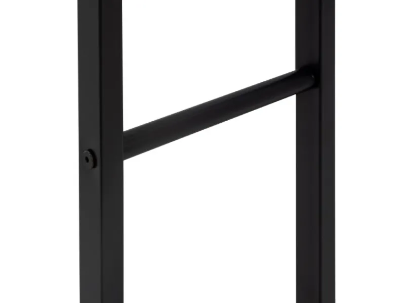 Outlet ML-Design Kaminholzregal 80x150x25 cm Rechteckig Schwarz Metall Innen/Außen