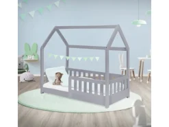 ML-Design Kinderbett 70x140 cm mit Rausfallschutz Lattenrost