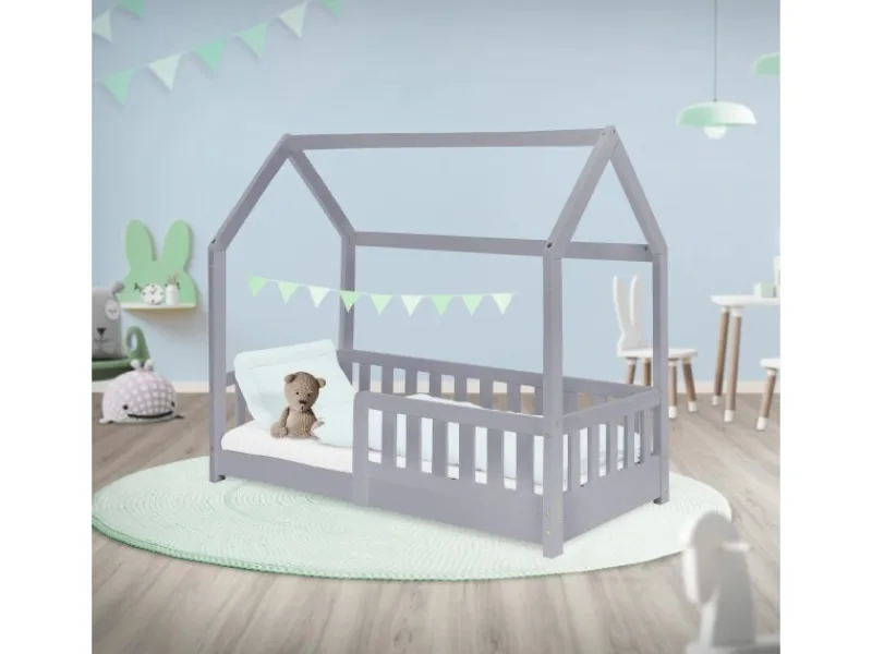 ML-Design Kinderbett 70x140 cm mit Rausfallschutz Lattenrost