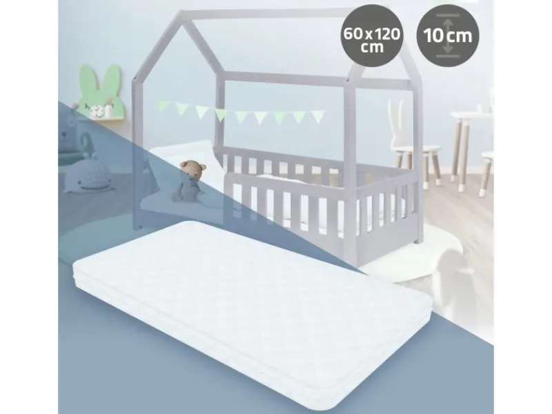 Clearance ML-Design Kindermatratze 60 x 120 x 10 cm Schadstoffgeprüft für Baby Junior