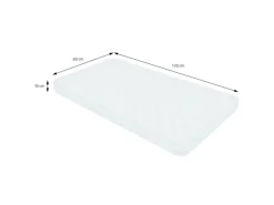 Clearance ML-Design Kindermatratze 60 x 120 x 10 cm Schadstoffgeprüft für Baby Junior