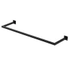 Sale ML-Design Kleiderstange Rechteck für Wand T30cmxB110cm Schwarz aus Stahl U-Form