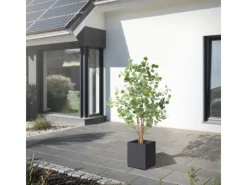 ML-Design Künstliche Eukalyptus 150cm Groß Kunstpflanze Naturholzstamm