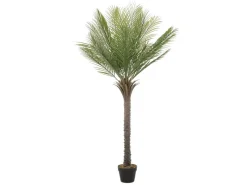 ML-Design Künstliche Palme 150 cm Groß Tropische Kunstpalme im Topf