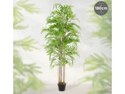 ML-Design Künstlicher Bambus 180cm Groß Kunstpflanze mit Echtholzstamm